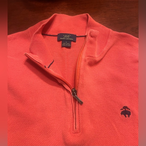 Brooks Brothers Other - Brooks Brothers 1/4 zip lightweight pullover rustic red
